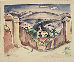 Indgangen til Cassis, også kaldet Kirketårnet i Cassis by Emile Othon Friesz