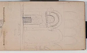 Indgangsparti fra Domkriken i Lucca by Niels Larsen Stevns