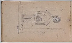 Indgangsparti fra kirke i Verona by Niels Larsen Stevns