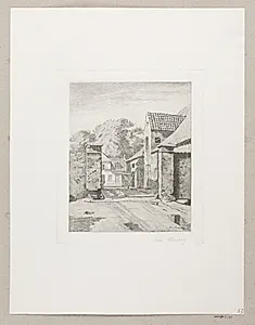 Indkørsel til en gård by Max Kleinsorg