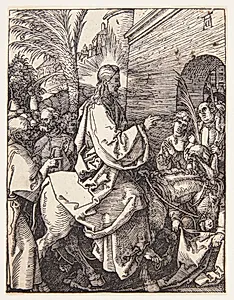 Indtoget i Jerusalem by Albrecht Dürer