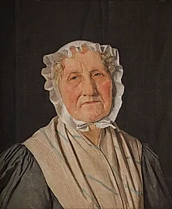 Inger Margrethe Høyen, født Schrøder. Kunsthistorikeren N.L. Høyens moder by Christen Købke