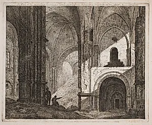Interiør fra samme Ruin 1806