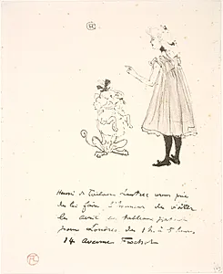 Invitation à une exposition by Henri de Toulouse-Lautrec
