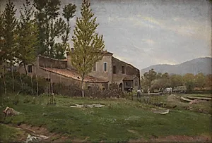 Isola del Liri. Lys gråvejrsdag by Theodor Philipsen