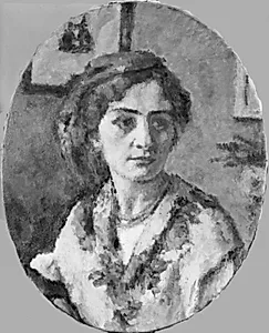 Italienerinden med det gule tørklæde by Charles Guérin