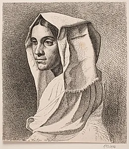 Italiensk bondepige by Vilhelm Kyhn