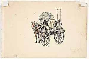 Italiensk fragtvogn by Peter Hansen