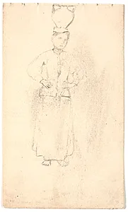 Italiensk pige med krukke på hovedet. Terracina by L.A. Ring