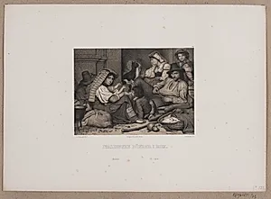 Italienske bønder i Rom by Adolph Kittendorff