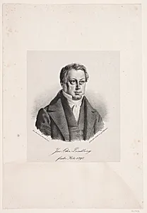 J. C Lindberg by Frederik Ferdinand Helsted