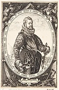Jacques de la Faille by Hendrick Goltzius