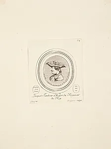 Jacquot, tamburmajor i kongens regiment by Madame de Pompadour
