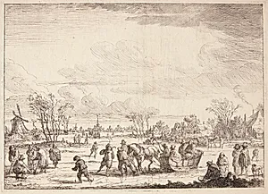 Jægere, der gør holdt ved en kilde by Pieter Bout