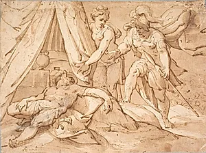 Jael og Sisera by Hans von Aachen