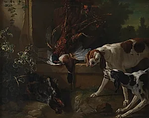 Jagthunde og vildt by Jean-Baptiste Oudry