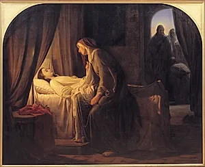 Jairi datter by Carl Bloch