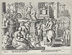 Jakobs henrettelse by Adriaen Collaert