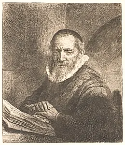 Jan Cornelis Sylvius, prædikant by Rembrandt van Rijn