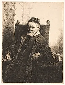Jan Lutma, guldsmed og billedhugger by Rembrandt van Rijn