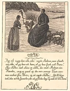 Jeg vil synge dem alle, alle!, sagde Moderen... by Fritz Syberg
