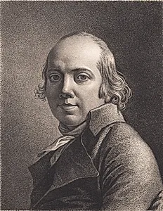 Jens Juels tegnede selvportræt by J.F. Clemens