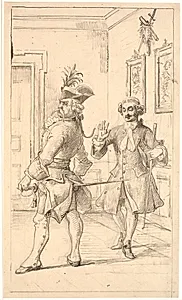 Jepser sammenligner Jacob von Thyboes ryg med vimmelskaftet by Wilhelm Marstrand