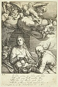 Jesu fødsel by Jacob Matham