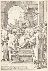 Jesus for Pilatus by Hendrick Goltzius