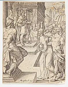 Jesus for Pontius Pilatus by Ubekendt