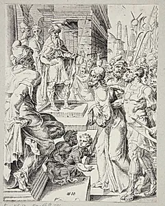 Jesus for Pontius Pilatus by Dirk Volkertsz. Coornhert
