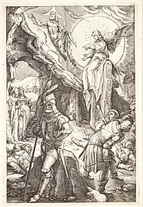 Jesus på korset by Hendrick Goltzius