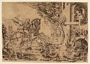 Jesusbarnet besejrer den katolske kirke by Peter Gottlandt