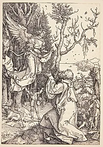 Joakim og englen by Albrecht Dürer