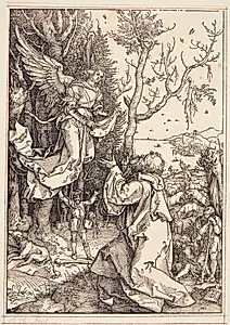 Joakim og englen by Albrecht Dürer