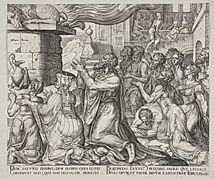 Job ofrer på for børnenes synder by Philips Galle