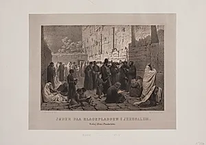Jøder på klagepladsen i Jerusalem