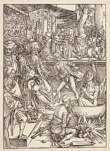 Johannes' martyrium by Albrecht Dürer