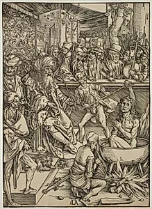 Johannes' martyrium by Albrecht Dürer