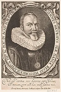 Johannes Meursius, kongelig histograf by Simon de Pas