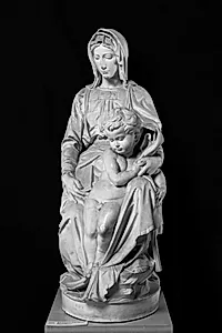 Jomfru Maria med Barnet, 'Brügge-Madonna' by Michelangelo Buonarroti