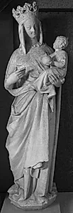 Jomfru Maria med barnet, La Vierge dorée by Ubekendt