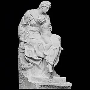 Jomfru Maria med Barnet, 'Medici-Madonna' by Michelangelo Buonarroti