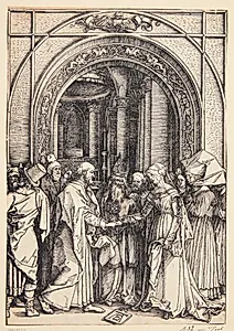Jomfru Maria's forlovelse by Albrecht Dürer