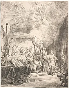 Jomfru Marias død by Rembrandt van Rijn