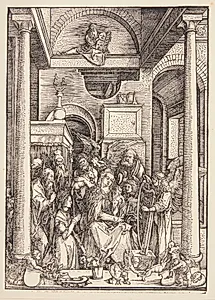 Jomfru Marias forherligelse by Albrecht Dürer