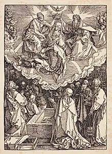 Jomfru Marias himmelfart og kroning by Albrecht Dürer