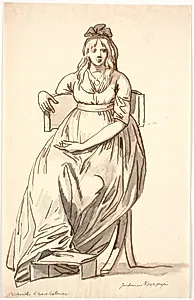 "Jomfruen paa Fødselstiftelsen" by Johannes Wiedewelt