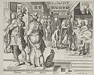 Jonadab rådgiver Amnon by Philips Galle