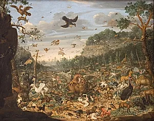 Jorden efter syndefaldet by Franz Rösel von Rosenhof